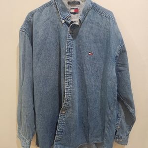 Vintage Tommy Hilfiger denim shirt size XL